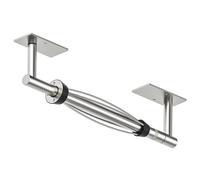 BATHDANCE Paper Towel Holder Under Cabinet, Single Hand Operable Easy Tear Wall Mount with Damping Effect, Self-Adhesive or Drilled for Kitchen Bathroom (Sliver)