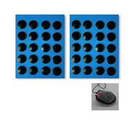 Batheidon Mouse Skates Made of UHMW-PE for Wallhack Pro, Ultralight, Durable and Precise, Perfect for Gamers with Glass Mouse Pads, 0.8 mm Thin Skates for Maximum Control and Effortless Gliding