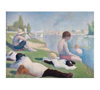 Bathers At Asnieres National Gallery 1000 Piece Jigsaw Puzzle KDMD Beige 1000 Pieces