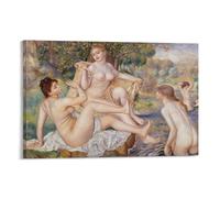 Bathers by Pierre-Auguste Renoir Poster Poster Print Art Wall Painting Canvas Posters Modern Bedroom Decor 16x24inch(40x60cm)