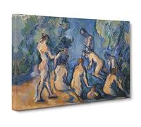 Bathers Vol.3 By Paul Cezanne Canvas Print | Gallery Wrapped 30mm Frame Wall Art | 20x14 inches | Ready to Hang | Impressionist Picture | Living Room Bedroom Lounge Office