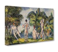 Bathers Vol.4 By Paul Cezanne Canvas Print | Gallery Wrapped 30mm Frame Wall Art | 30x20 inches | Ready to Hang | Impressionist Picture | Living Room Bedroom Lounge Office