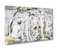Bathers Vol.6 By Paul Cezanne Canvas Print | Gallery Wrapped 30mm Frame Wall Art | 20x14 inches | Ready to Hang | Impressionist Picture | Living Room Bedroom Lounge Office