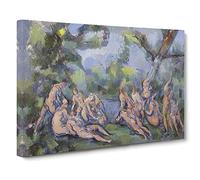 Bathers Vol.9 By Paul Cezanne Canvas Print | Gallery Wrapped 30mm Frame Wall Art | 30x20 inches | Ready to Hang | Impressionist Picture | Living Room Bedroom Lounge Office