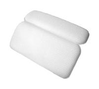 Bathforia Waterproof Bath Pillow - Bath Pillows for Head and Neck with Non-Slip Suction Cups - Nonporous Surface Bathroom Pillow Cushion for Hot Tub, Home Spa, Jacuzzi - 14.5 x 11 inches