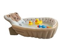 Bathing Basin - Portable Wash Tub, Foldable Space Saving Seat with Sturdy Support Legs, Ergonomic Non Slip Soaking Solution, Ideal for Bathroom Pool Use