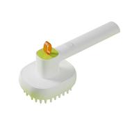Bathing Brushes Cat Grooming Brush for Dog Cat and Bunny - Shedding Tool for Long or Short Hair Ideal Massaging Solution for Happy (Green, 17.7x7.2x8.7cm)
