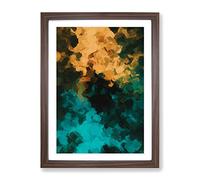 Bathing In Hope Abstract Framed Print | A3 Walnut Framed Wall Art | Ready to Hang | Abstract Fantasy Picture | Living Room Bedroom Lounge Office