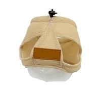 Bathing Restraint Hood with Clear Front Guard, Mesh Recovery Muzzle Cover and Adjustable Drawcord for Grooming Tasks Anti Lick Face Cover Mesh Hood Bath Restraint Grooming Helper Care Muzzle
