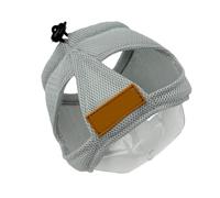 Bathing Restraint Hood with Clear Front Guard, Mesh Recovery Muzzle Cover and Adjustable Drawcord for Grooming Tasks Anti Lick Face Cover Mesh Hood Bath Restraint Grooming Helper Care Muzzle