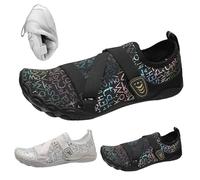 Bathing Shoes for Men Women, Unisex Comfortable Breathable Aqua Shoes for Outdoor and Water Sports, Quick-Drying Barefoot Shoes, Lightweight Breathable Aqua Shoes for Beach Boating Fishing Yoga, black