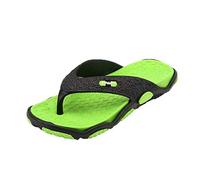 Bathing Shoes Men's Flip Flops Men's Non-Slip Lightweight Slippers Indoor and Outdoor Slippers Everyday Ultra Comfortable Barefoot Shoes Durable Simplicity Slippers Improved Fit, Green, 12 UK