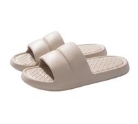 Bathing Shoes Women's Summer Slippers Men's Slippers Cloud Super Soft Non-Slip Sandals Mules Bathing Slippers Flip Flops Indoor Outdoor Waterproof Beach Swimming Pool, Khaki 3, 10 UK