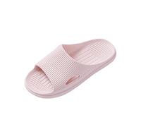 Bathing Slippers for Couples, Non-Slip Bath Slippers, Casual Bathing Slippers, Non-Slip Breathable Bathing Shoes, Flat Slippers, Wide Feet, Beach Shoes, Ultralight Slippers, Silent Mules, pink, 4 UK