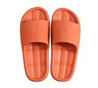 Bathing Slippers for Men and Women, Original Cloud Shoes, Summer Bathing Slippers, Flat Non-Slip Slippers, Soft Cozislides, Cloud Shoes, Shower Shoes, Slippers, Indoor and Outdoor Mules, orange, 8 UK