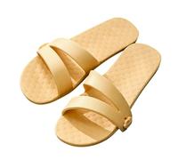 Bathing Slippers Women's 38 Black Women's Sandals Comfortable Breathable Beach Sandals Cool Slippers Plain Shower Shoes Super Soft Summer Sandals Modern Casual Shoes Lightweight Sandals, yellow, 4 UK