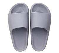Bathing Slippers Women's 39 - Bathing Shoes Men's Original Slippers Soft Sole Slippers Non-Slip Slippers Summer Mules Bath Slippers Shower Shoes Garden Shoes Indoor / Outdoor Cosy Cloud Slides, gray,