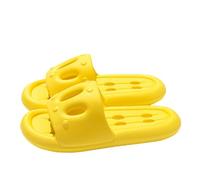 Bathing Slippers Women's Clouds Slippers with Holes Waterproof Non-Slip Bathing Shoes Slippers Comfort Breathable Mules Bathing Shoes Indoor House Slippers Shower Shoes Household Shoes, yellow, 6 UK