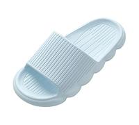 Bathing Slippers Women's Lightweight Bathing Shoes Bath Slippers Cloud Shoes Non-Slip Slippers Summer Comfortable Bath Slippers Shower Shoes Flat Slippers Slides Slippers Mules Summer Shoes, sky blue