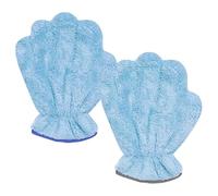 Bathing Towel - Paw Cleaning Glove, Coral Fleece Soft Mitt, Quick Drying Absorbent Fabric, Pet Grooming Washing Function, Pet Supplies Category, Gray Mitten for Rabbits Kitten Puppy Home