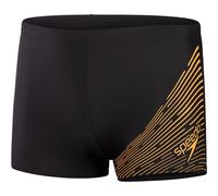 Speedo Medley Logo Aqua Swim Shorts Black Orange - 30