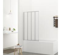 Bathlink 4 Fold Pivot Bath Shower Screen 1000x1400mm, 4mm Safety Clear Glass, 4 Panel Folding Bath Shower Screen