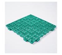 Bathmat for Inside Shower Drainage Tiles can be Cut to Size Plastic Interlocking Deck Tiles Garden Paths, Balconies(Green,6pieces)