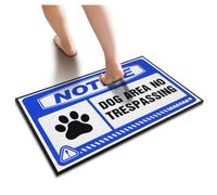 Bathmat, Small And Notice Dog Area No Trespassing Dry Kitchen Dishes | Floor Mat - Waterproof Outside Outside Door Mats For Front Door Funny Bath Front Porch Decorations Outdoor Thick Foam