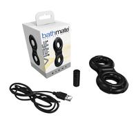 Bathmate Vibe Ring Eight - Rechargeable Vibrating Penis Ring (Black)