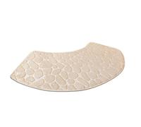 Bathmats for Bathroom, Curved Shower Rugs for Bathroom, Washable Absorbent Carpet Home Decor Shower Accessories for Bedroom RV Apartment Kitchen Hotel Dorm Family Safety Entrance