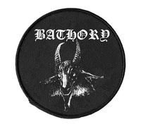 Plastichead Bathory Goat Band Logo Circle Sew on Patch One Size