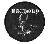 Plastichead Bathory Goat Band Logo Circle Sew on Patch One Size