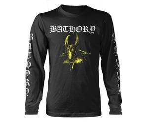 Bathory Goat Band Logo Long Sleeve T Shirt XXL Black