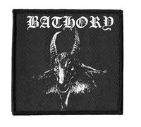 Plastichead Bathory Goat Band Logo Square Sew on Patch One Size
