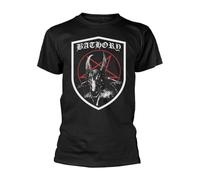 BATHORY Shield Logo T Shirt L Black