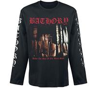 Bathory Under The Sign Men's Long-Sleeved Shirt Black M 100% Cotton Band Merch, Bands, Black, M