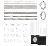 BATHRINS 26 Pcs Ring Adjuster for Loose Rings, Invisible Ring Tightener Transparent Rings Size Adjuster Suitable for Women Men Any Style Rings