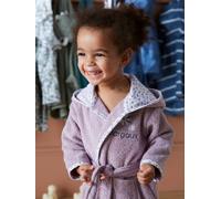 Bathrobe for Babies, Little Flowers purple medium solid