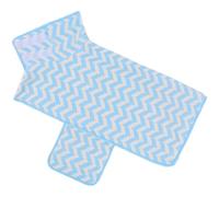 Bathrobe for Medium Dogs, Size M Absorbent Drying Coat for After Bath, Soft Towel Robe with Wave Pattern, 19.7 in Back Length, 27.6 in Chest, Keeping Pajamas for Dogs 18.7-26.5 lbs, Blue
