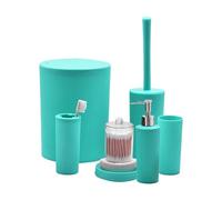 Bathroom - 12 Inch Shower Kit | PP Accessories Set - Set 7 Pieces 800g Polystyrene Durable Versatile Optimizes Countertop Home Hotel Travel Ideal For Holiday Organization Practical