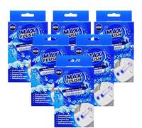 Bathroom 6 Pack Toilet Gel Cleaner 45ml - Continuous 6 Weeks Freshness - Limescale Prevention & Dirt Removal - Easy Apply Toilet Hygiene Solution - Ocean Spray