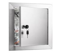 Bathroom Access Panel with Lock & Key, Industrial Commercial Home Inspection Hatch Access Door, Rust Resistant Ceiling/Wall Hole Cover Plate(8x6in(200x150mm))