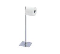 Bathroom Accessories Chrome Swivel Free Standing Toilet Roll Holder (Silver)