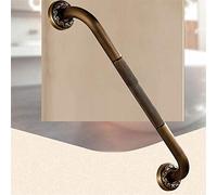 Bathroom Accessories Set - Antique Brass Wall Mounted Hardware with Carved Design and Free Standing Dish for Elegant Bathroom Decor