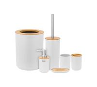 Bathroom Accessory Set (6 Pieces) White