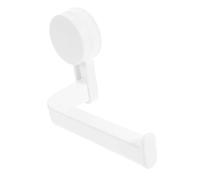 Bathroom Accessory Set: Suction Cup Toilet Roll Holder - Easy Install, White, Space-Saving | Bathroom | Renters & Families