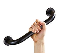 Bathroom All-Copper Non-Slip Grab Handle Safety Balance Auxiliary Support Bar for Elderly, Walkers Indoor and Outdoor Stairs (Color : Black, Size 40cm)