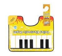 Bathroom Art Piano Sound Carpet for Stress Relief Indoors, Yellow