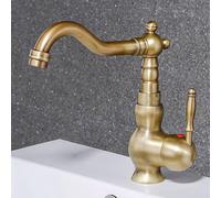 Bathroom Basin All-Copper Modern Simple hot and Cold Faucet, Antique and Short