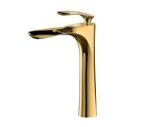 Bathroom Basin Faucet Alloy Material Cold and Hot Water Mixer Waterfall Tap Gold Deck Mounted Toilet Wash Basin Vanity Faucets